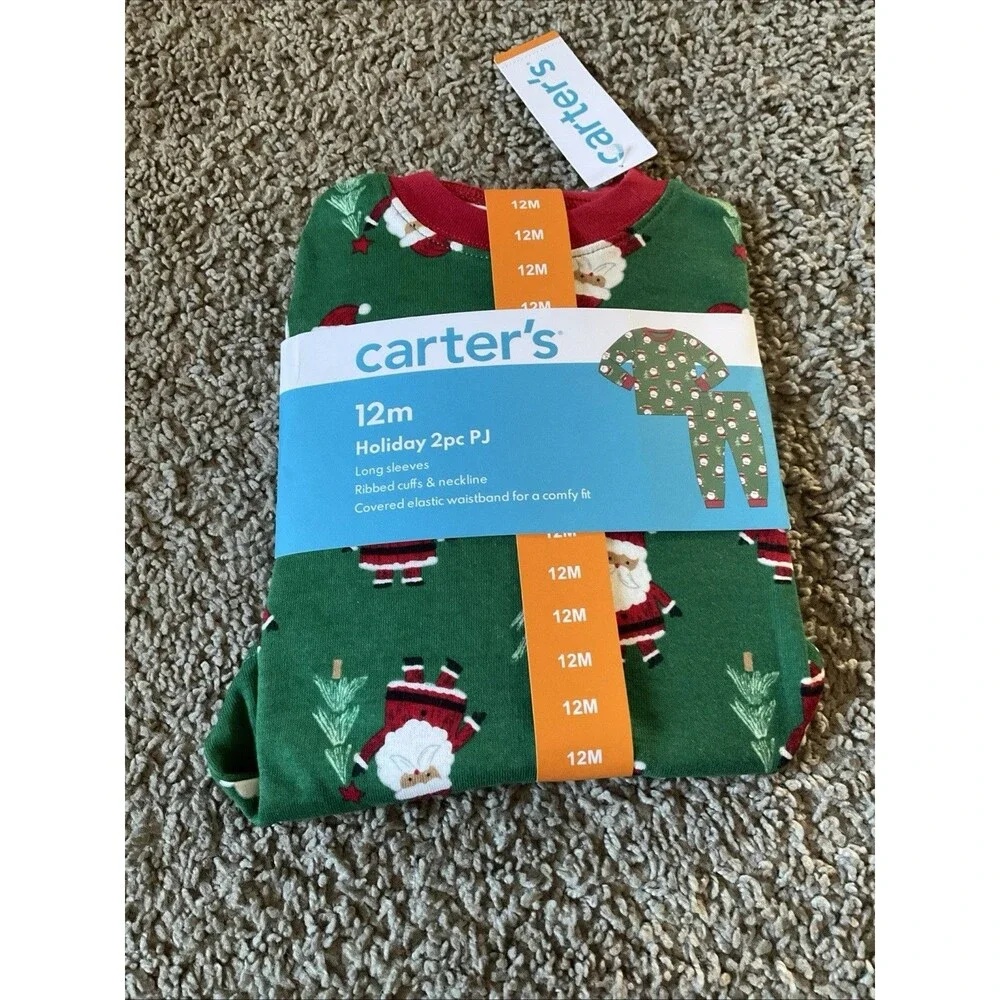 Carter's Baby & Toddler 2-Piece Holiday Soft Breathable Pajama Set